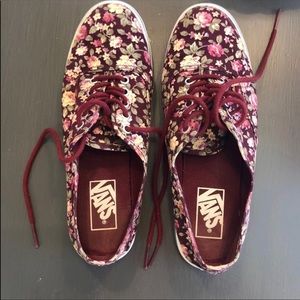 Women’s floral vans